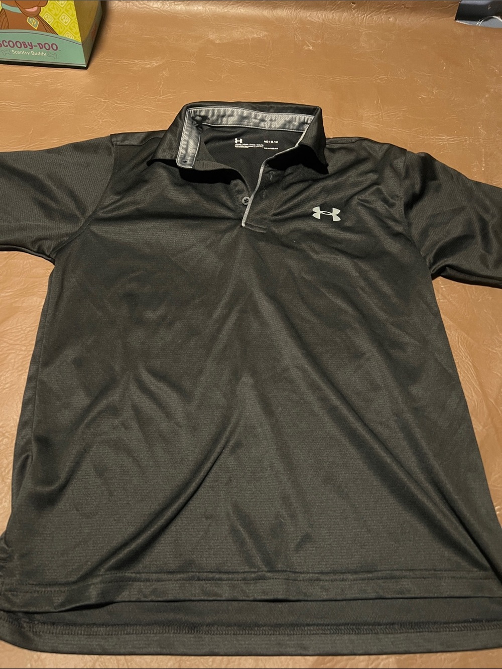 Under Armour Black Men’s Polo with Contrast Logo